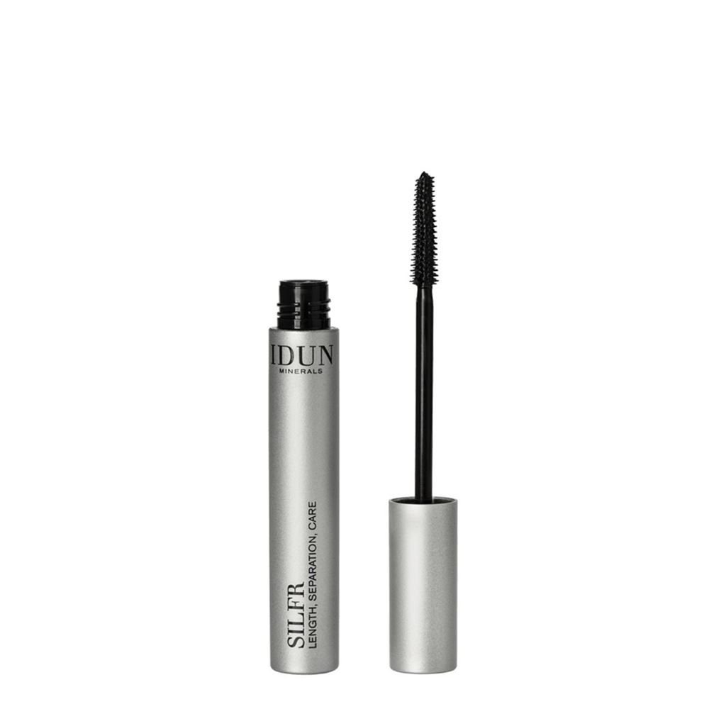 Idun Minerals Mascara Silfr Black length separation vegan
