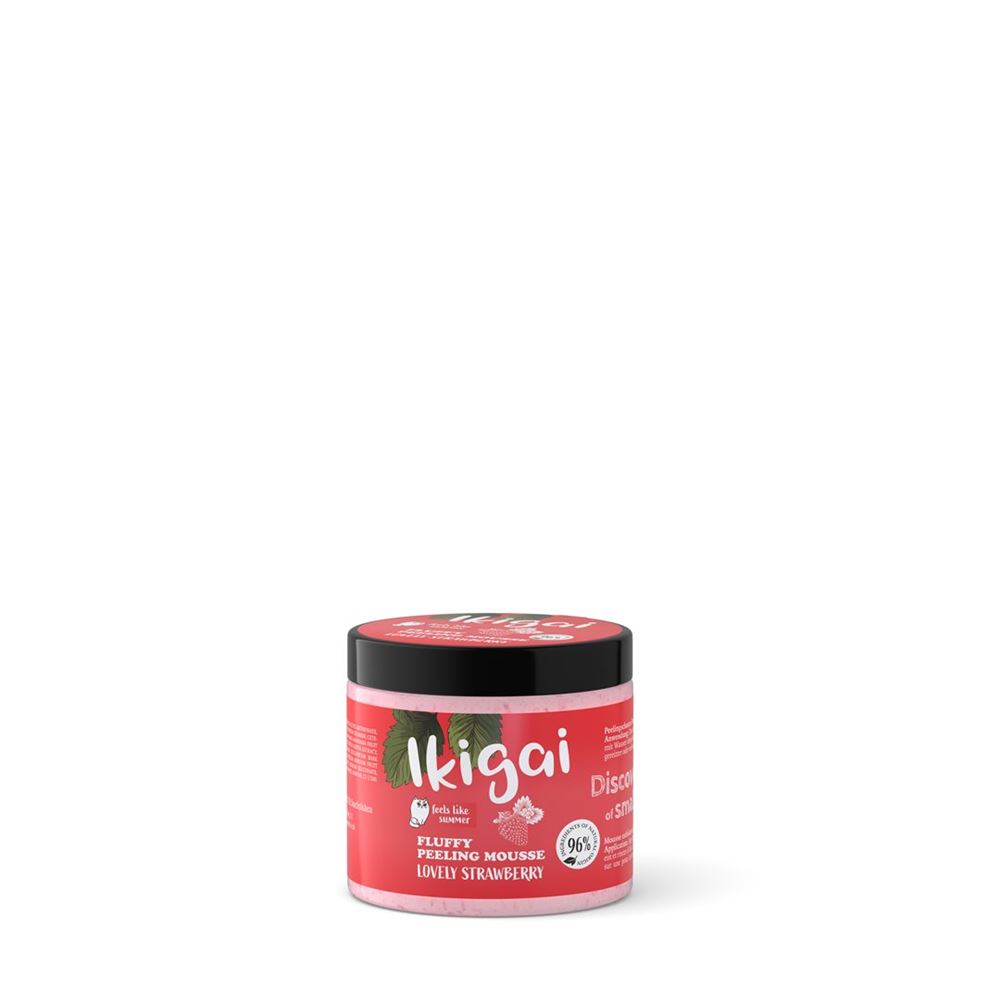 Image of Ikigai Fluffy Peeling Mousse Lovely Strawberry Ds 165 g