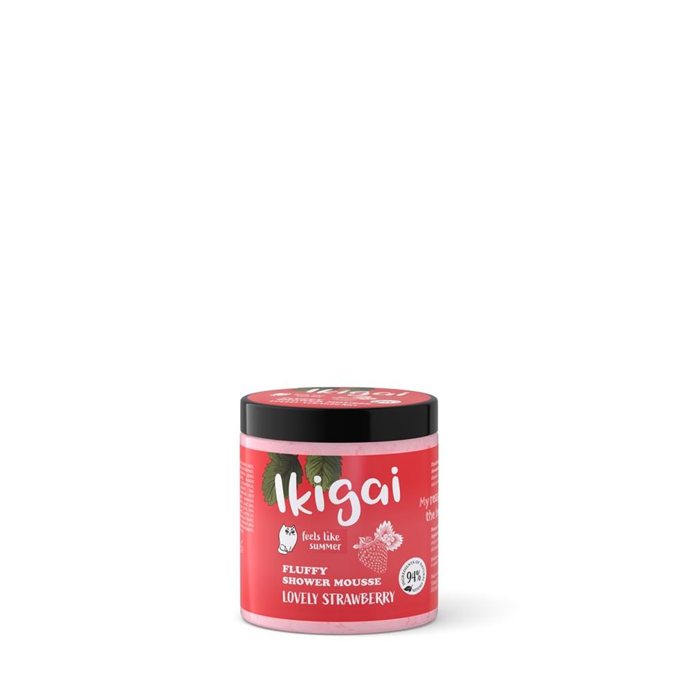 Image of Ikigai Fluffy Shower Mousse Lovely Strawberry Ds 100 g