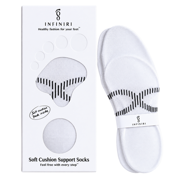 Infiniri Comfort Socken 40-41 lang weiss 1 Paar