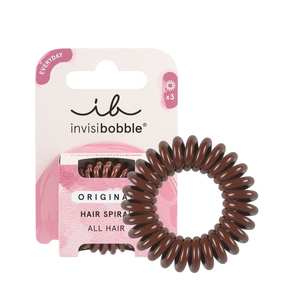 invisibobble Haarbinder Original Pretzel Brown 3 Stk