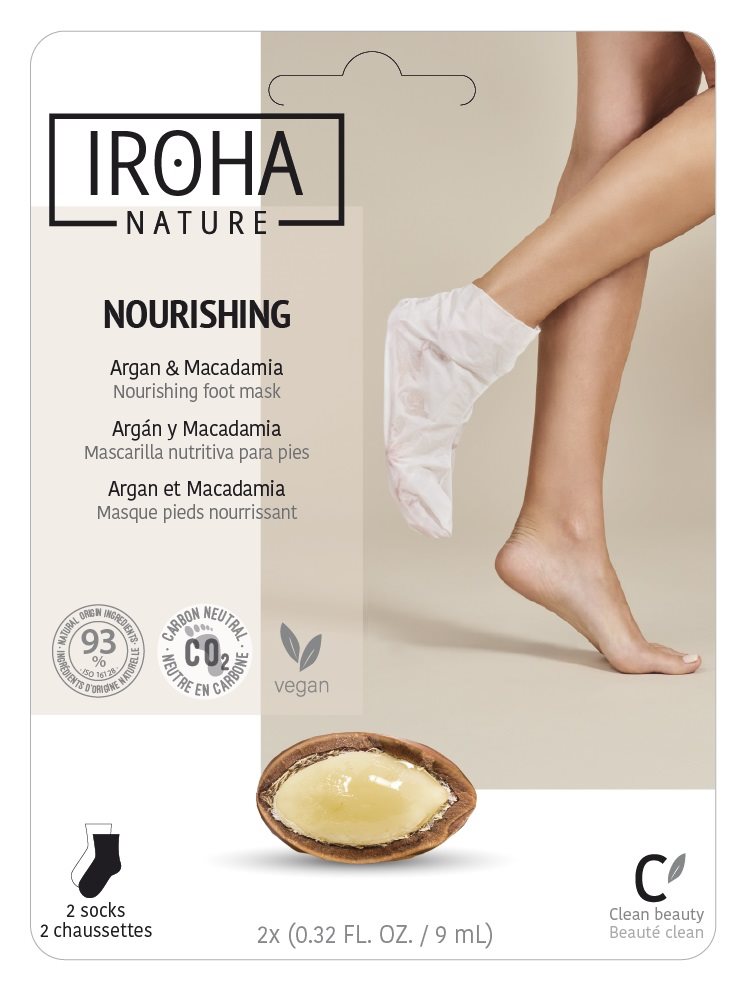 Image of Iroha Hands & Feet Foot Mask Socks Nourishing 2 x 9 ml