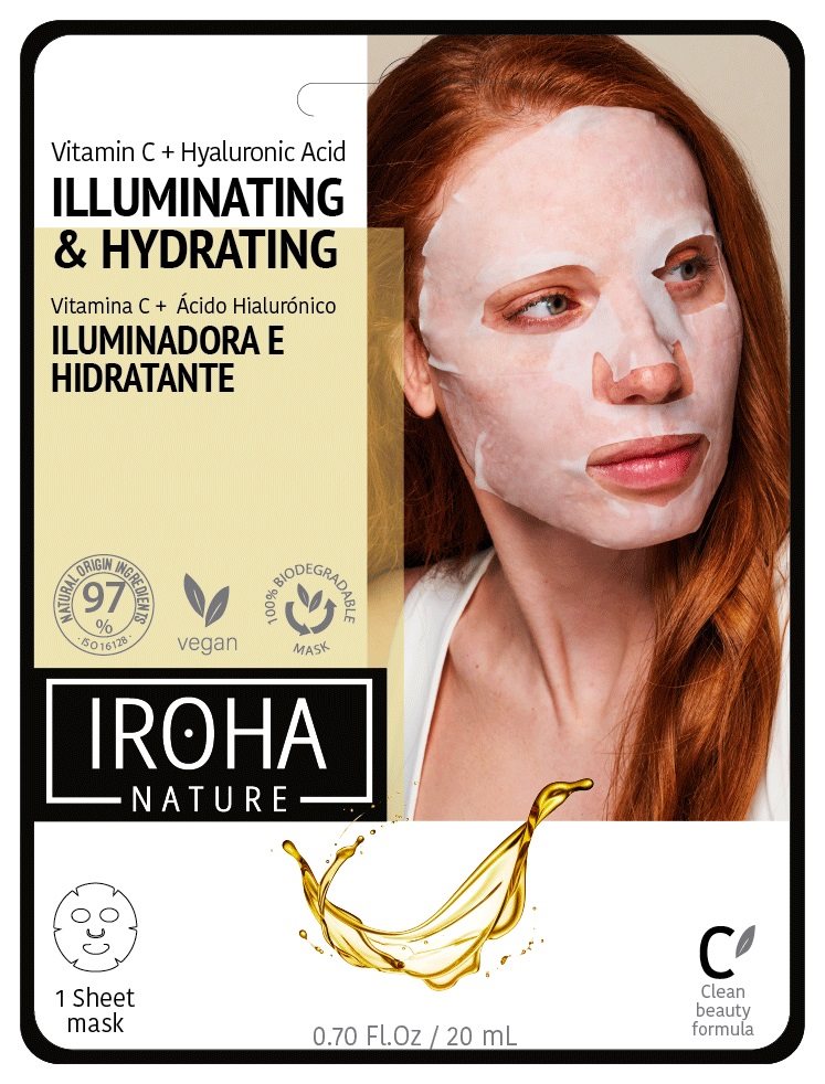 Masque visage tissu illuminateur IROHA