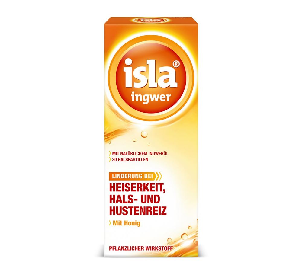 Isla gingembre pastilles 30 pce