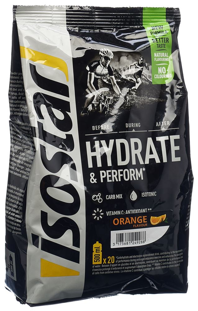 Image of Isostar Hydrate & Perform Plv Orange Btl 800 g