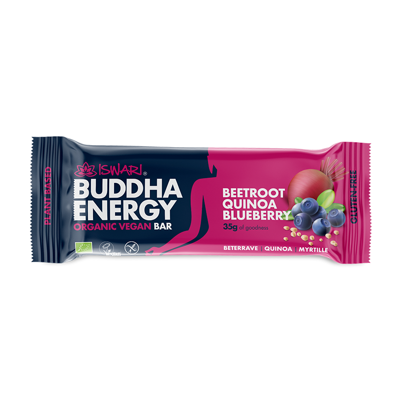 Iswari Energy Bar Rote Bete Quinoa & Heidelbeere BIO 35 g