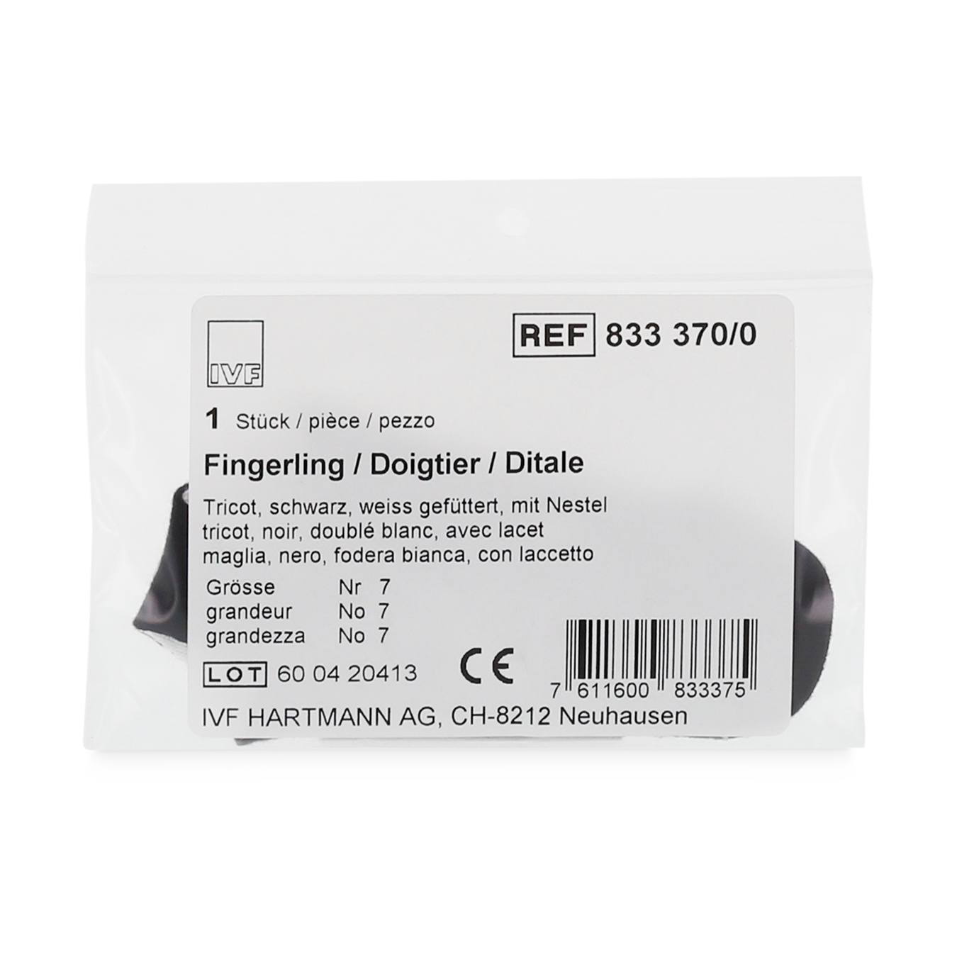 Image of IVF Däumling Tricot Gr4 schwarz