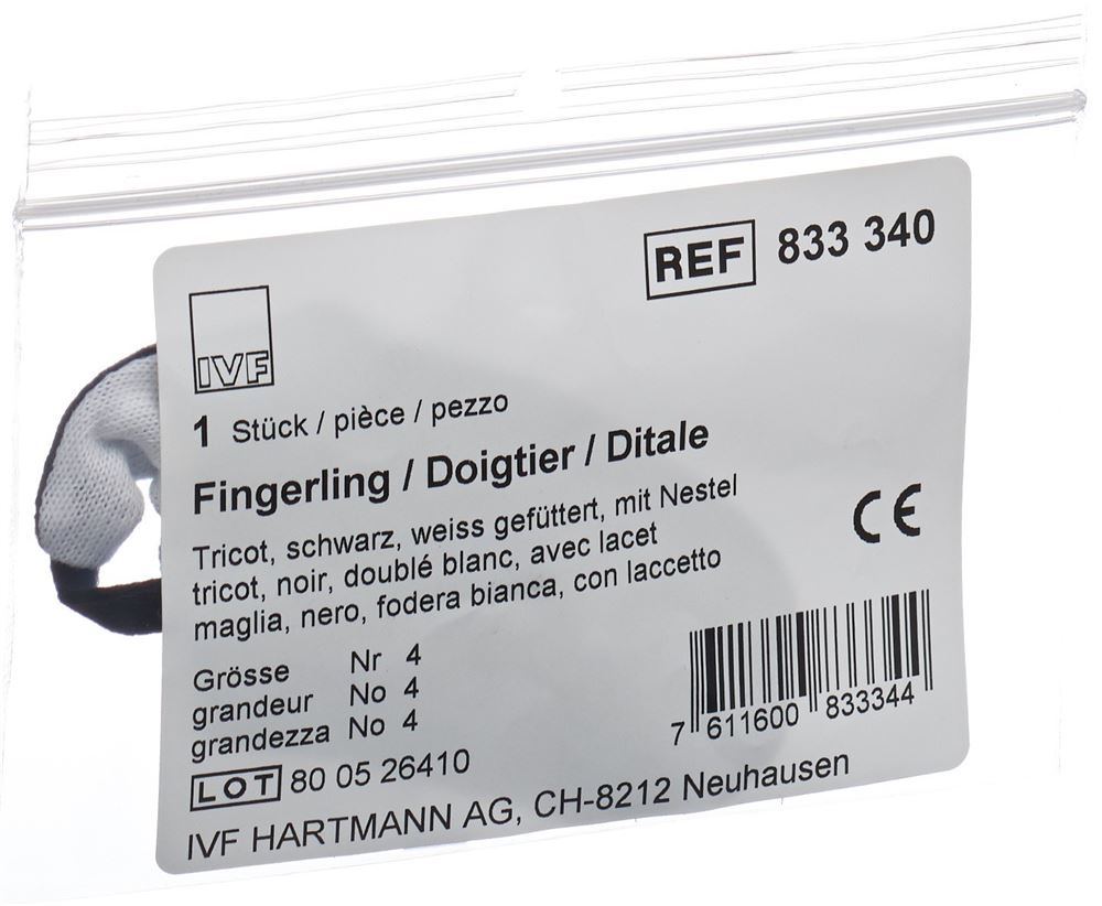 IVF doigtier tricot Gr4 noir