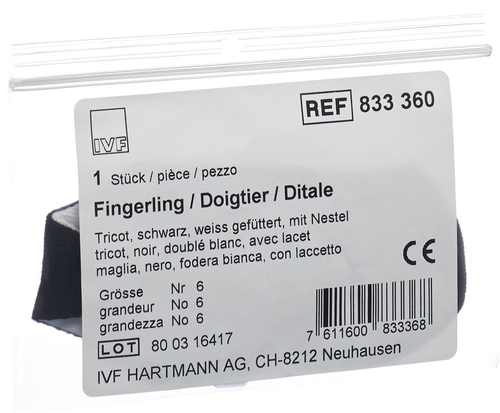 Image of IVF Däumling Tricot Gr6 schwarz