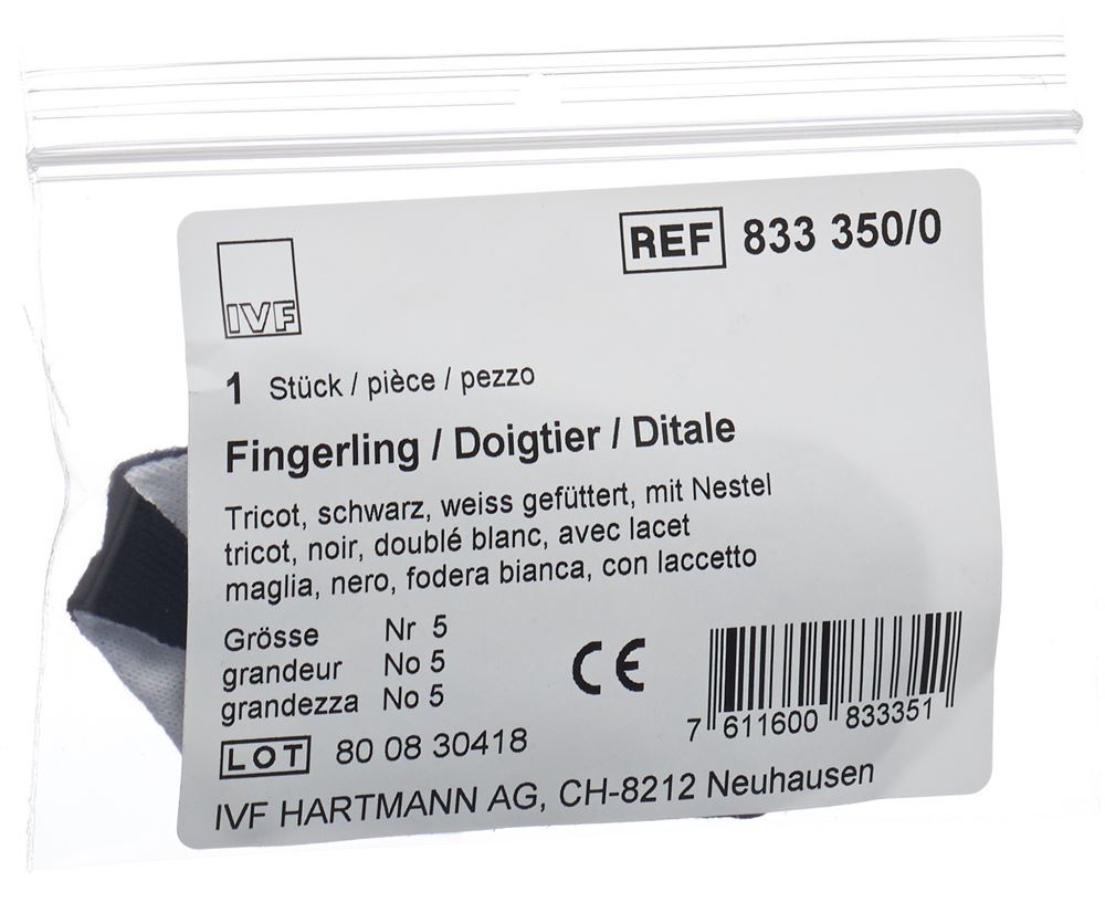 Image of IVF Fingerling Tricot Gr5 schwarz
