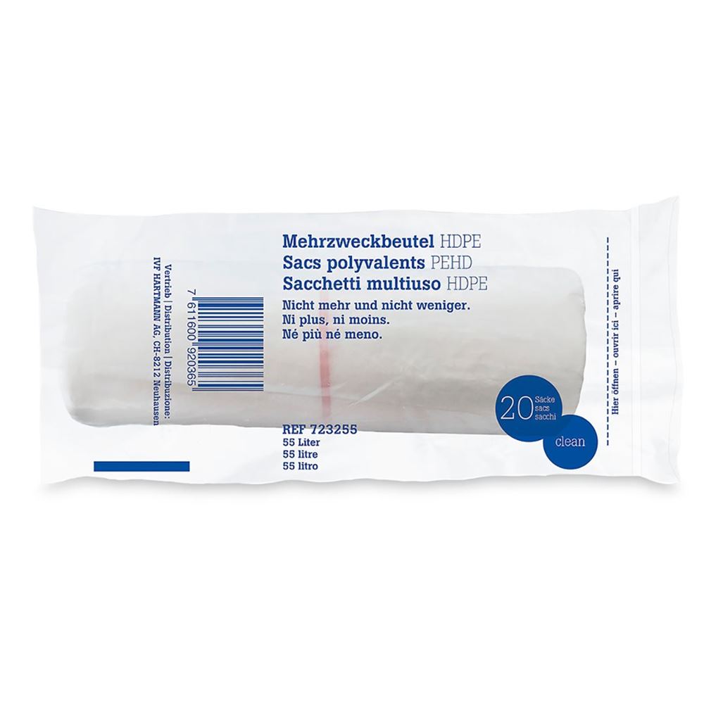 Image of IVF Mehrzweckbeutel 55l Hdpe 20 Rolle 20 Stk