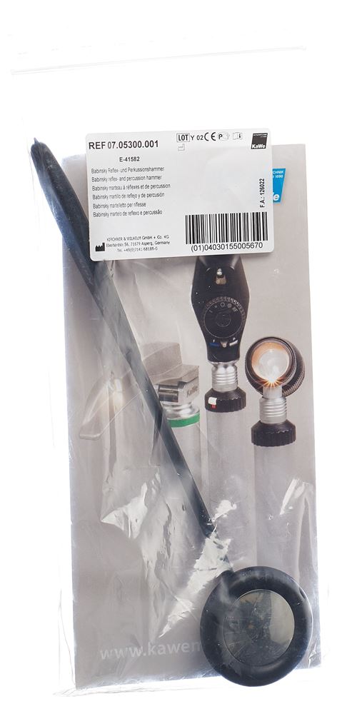 Kawe marteau reflexe Babinsky manche élastique