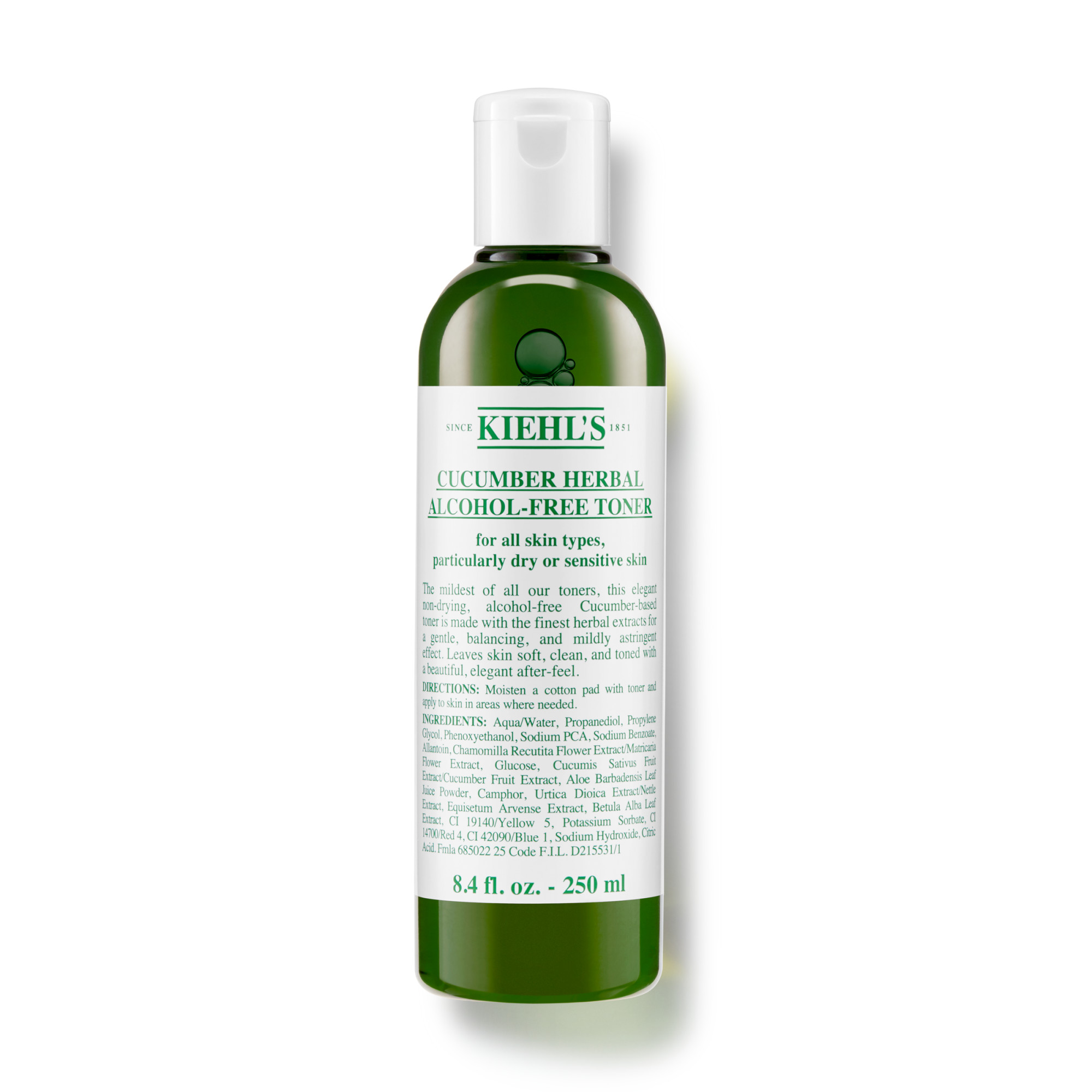 Image of Kiehl"s Cucumber Herbal Toner Alcohol-Free Fl 250 ml'