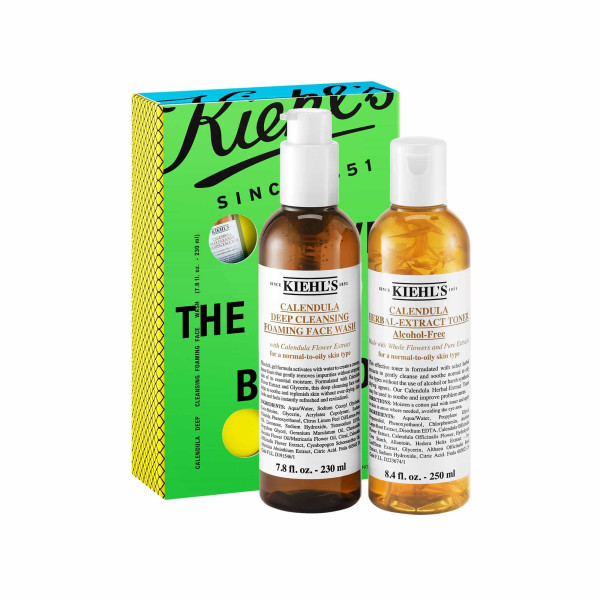 Image of Kiehl"s Leave The Oil Behind Set Calendula Foaming Wash 230ml + Toner 250ml'