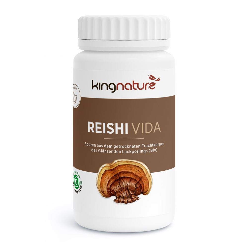 Kingnature Reishi Vida Kaps 300 mg Bio Sporen Ganoderma Lucidum Ds 120 Stk