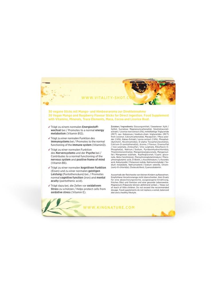 Image of Kingnature Vitality Shot Plv Stick 30 Stk