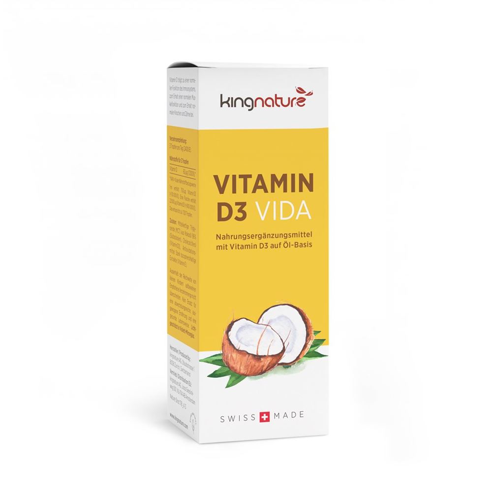 Kingnature Vitamin D3 Vida Fl 30 ml | Nahrungsergänzung | Vitamine & Prävention