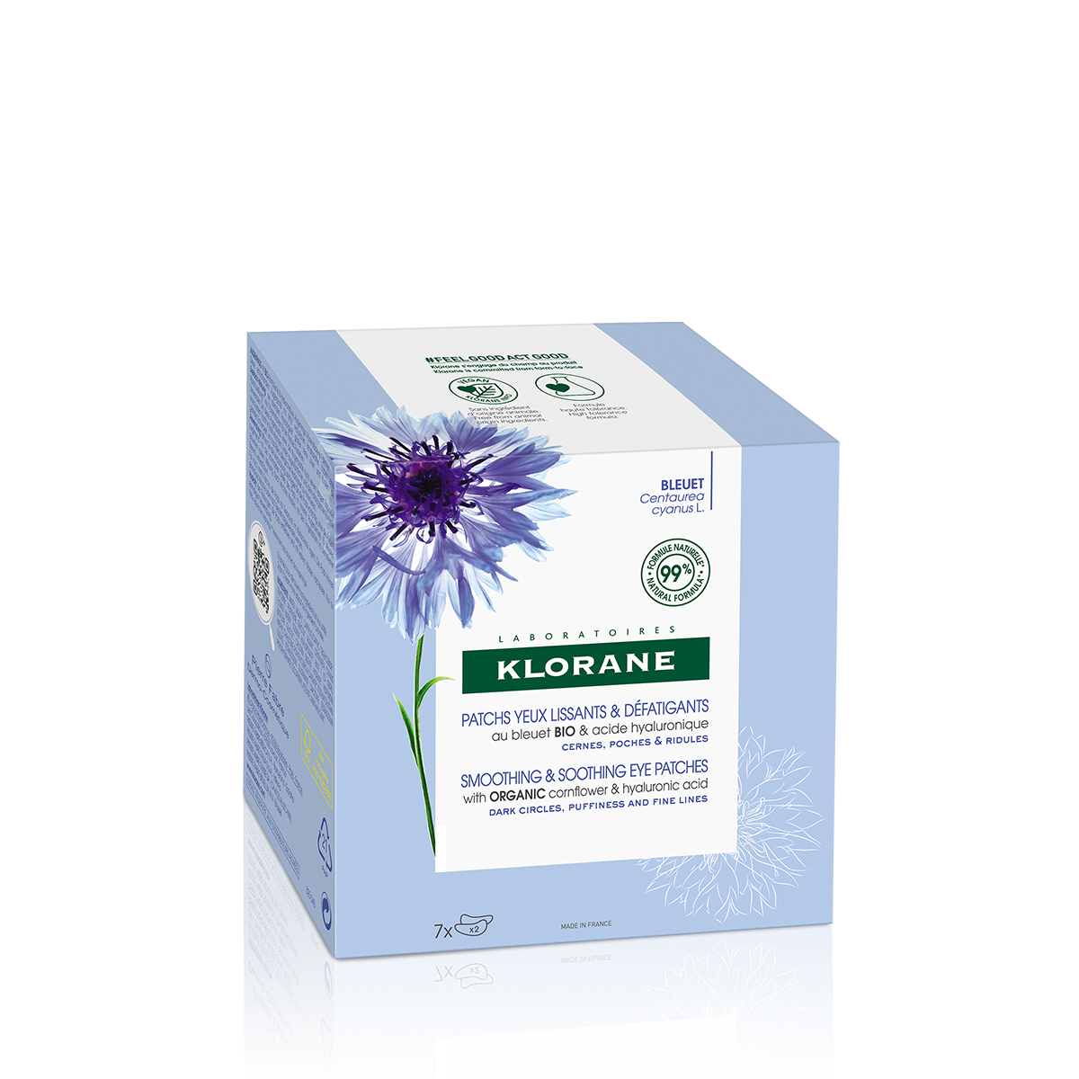 Klorane Bleuet Pad Augenregion 7 x 2 Stk