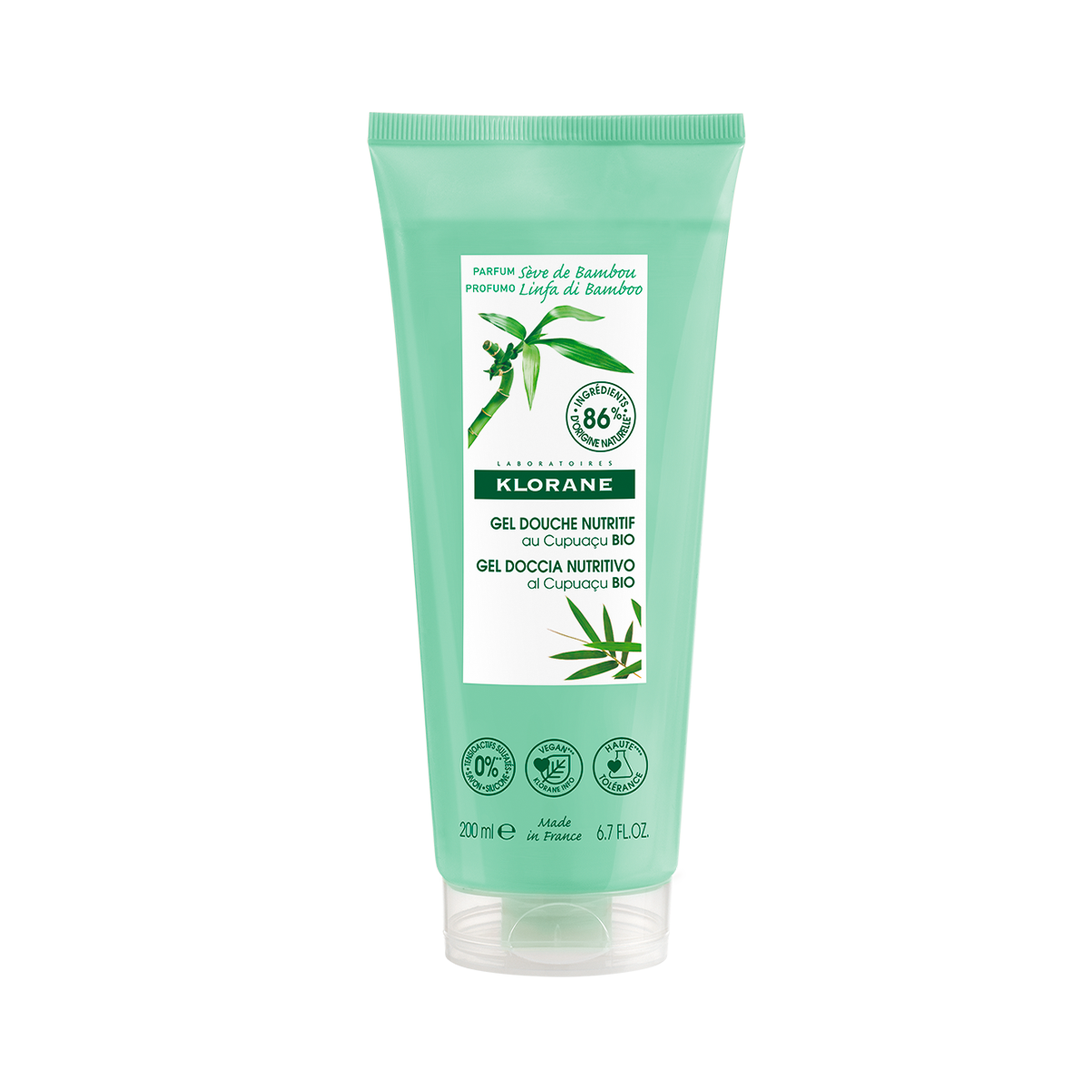 Klorane Gel douche Sève de Bambou 200 ml