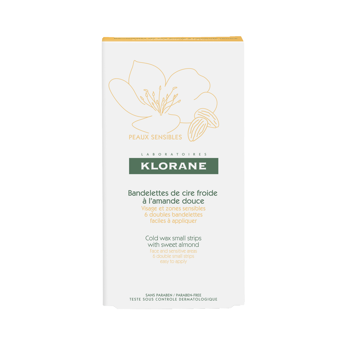 Image of Klorane Enthaarungsstreifen Gesicht 6 x 2 Stk