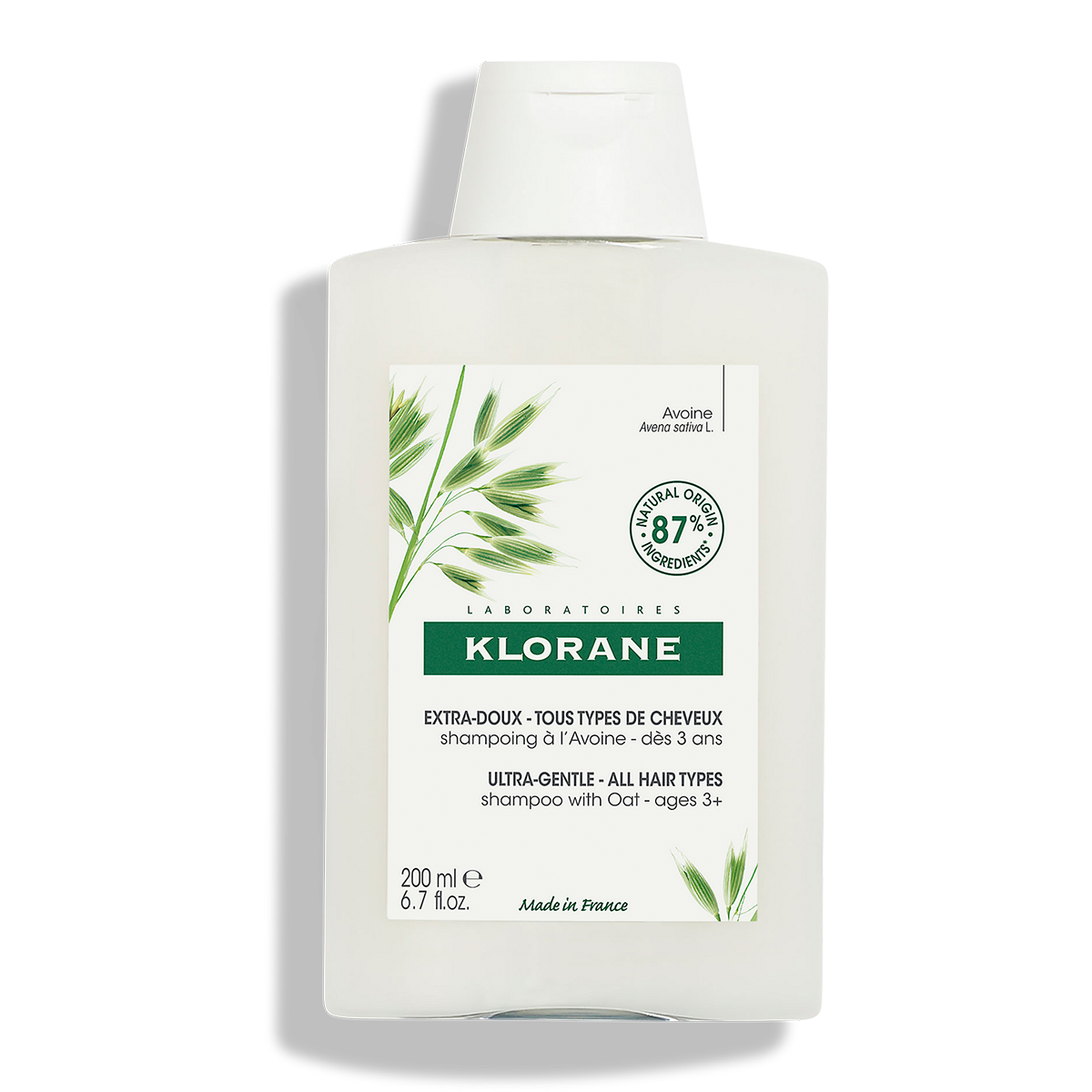 Klorane Avena bio shampoo tubo 200 ml