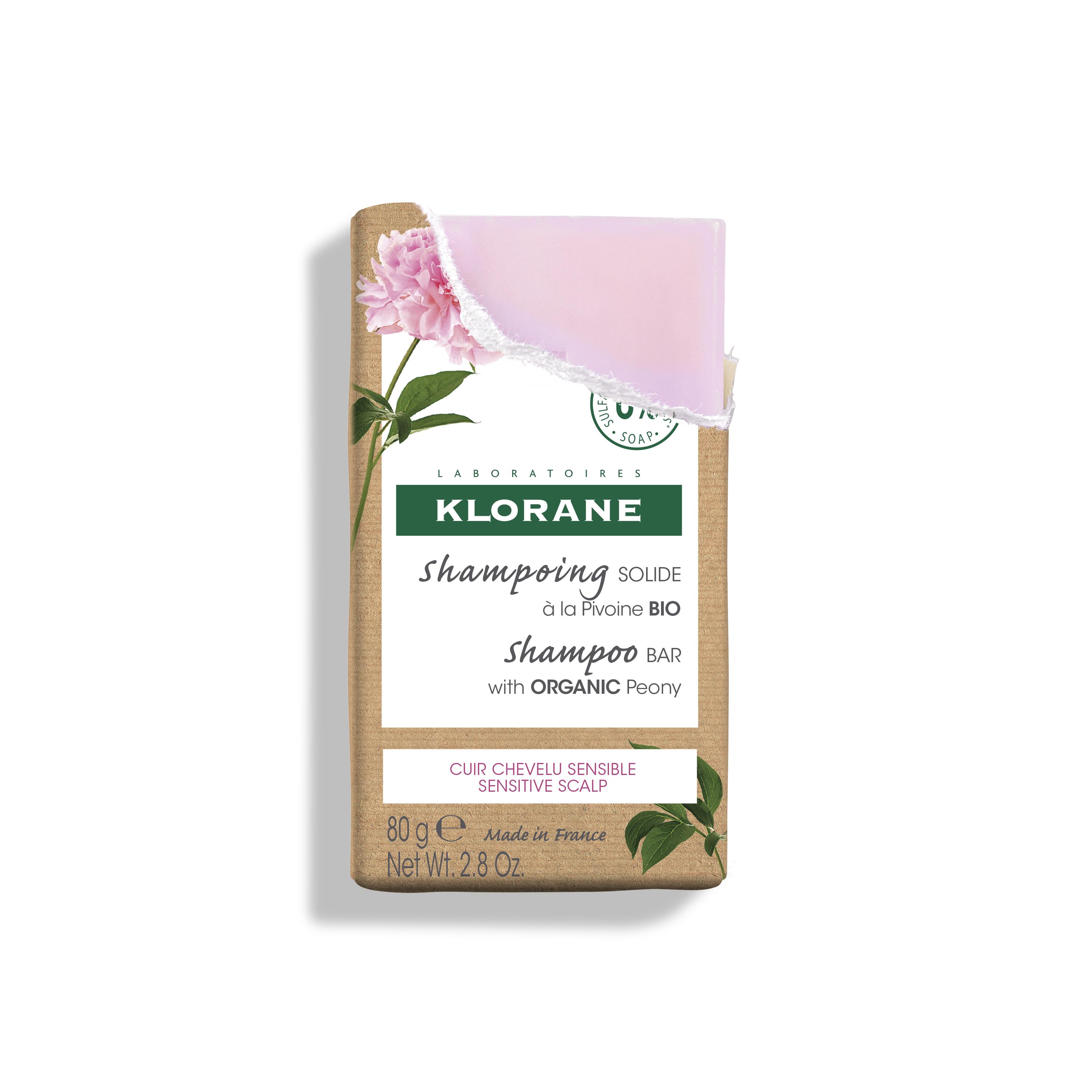 Klorane Shampoo solido peonia bio 80 g