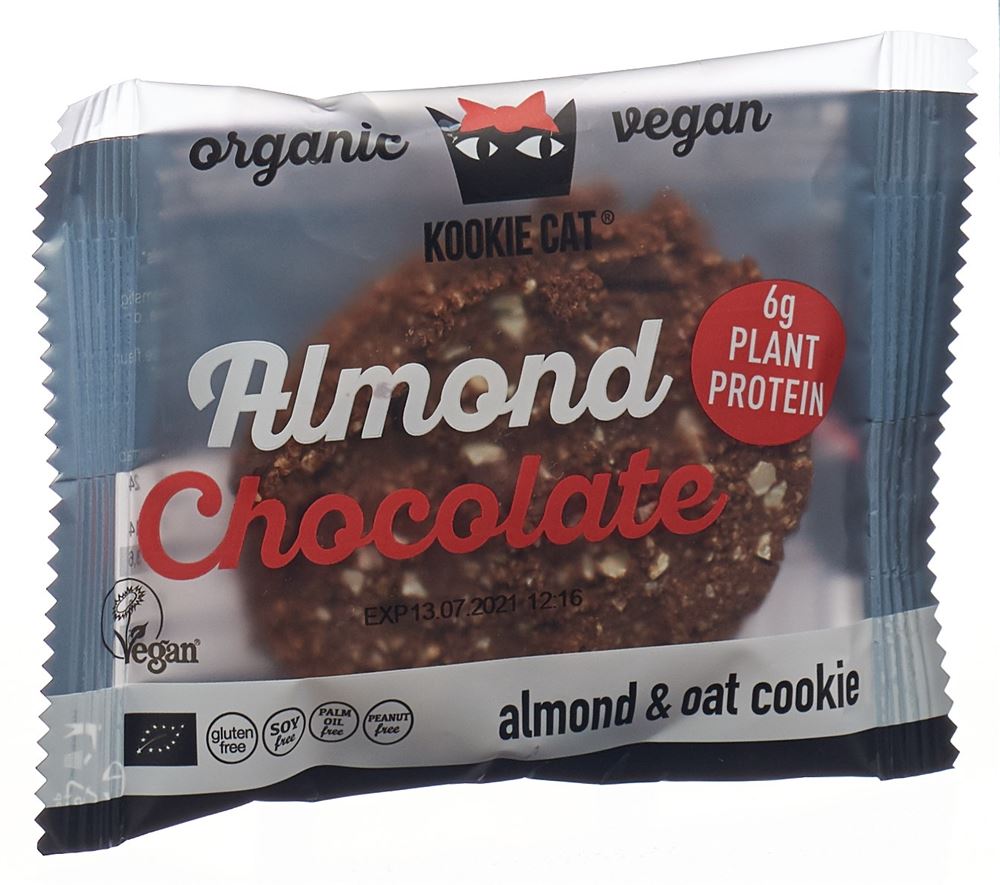 Image of Kookie Cat Almond Chocolate Cookie 50 g