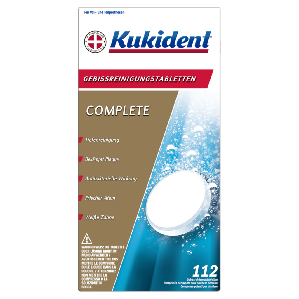 Kukident Complete comprimés nettoyants 112 pce