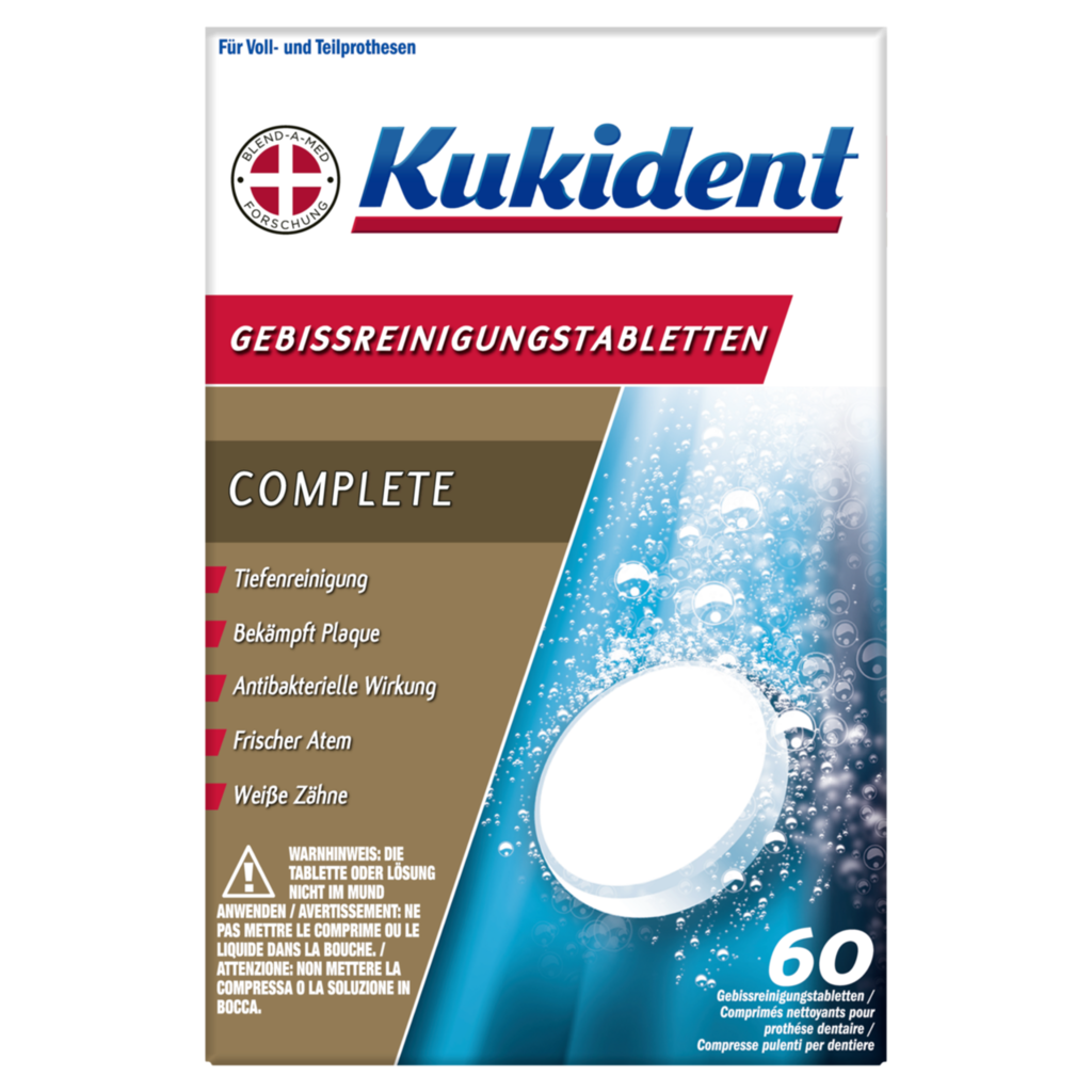 Kukident Complete comprimés nettoyants 60 pce