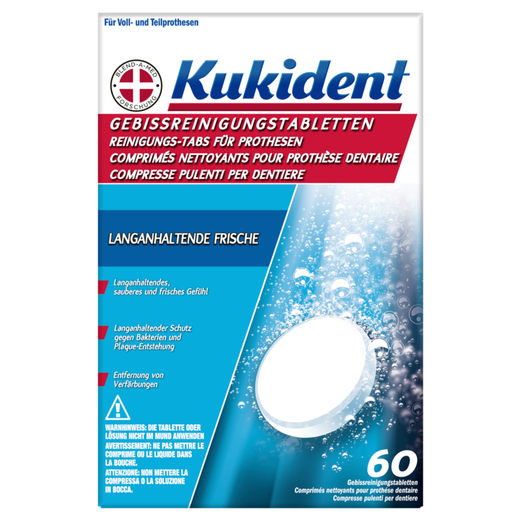 Kukident Reinigung-Tabs Comp langanhaltende Frische 60 Stk