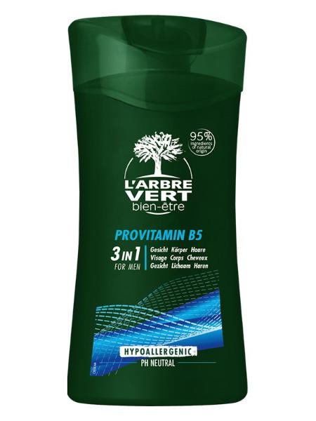 Image of L"arbre Vert Öko Duschcreme Mann 3-in-1 deutsch/französisch Fl 250 ml'