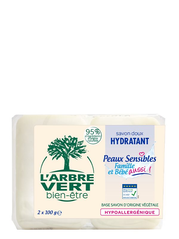 L'arbre Vert Öko Seife Empfindliche Haut Französisch 2 x 100 g
