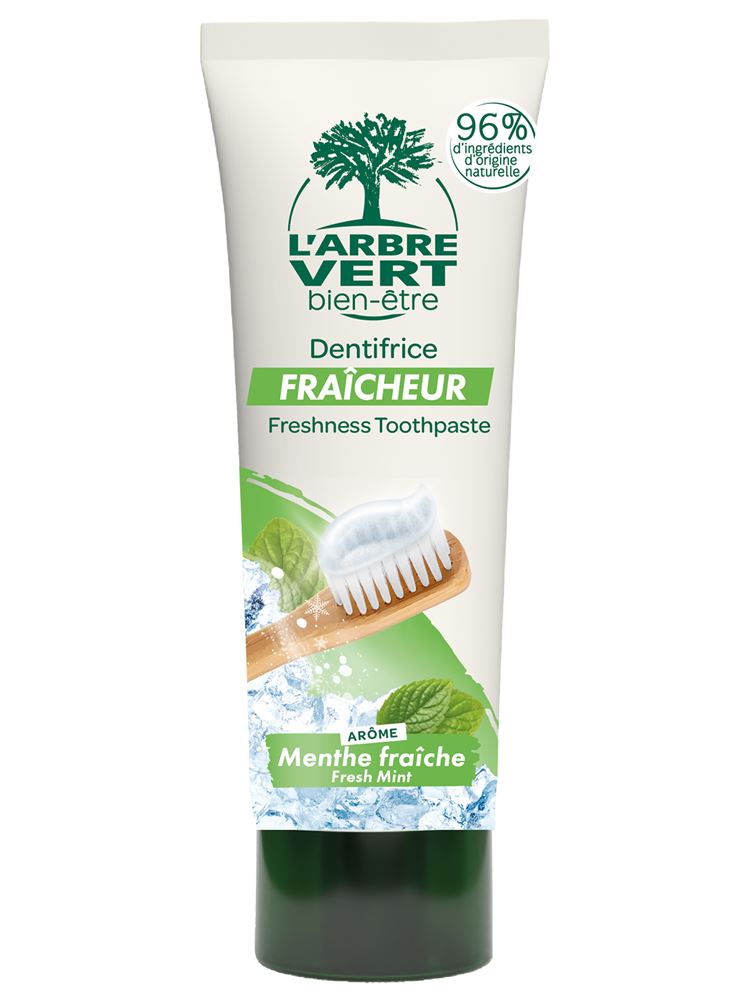 Image of L"arbre Vert Zahnpasta erfrischend französisch Tb 75 ml'
