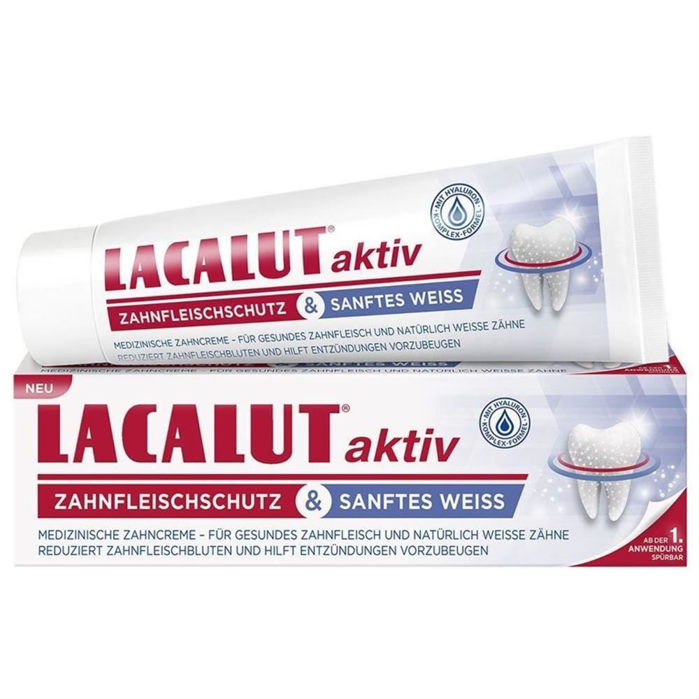 Image of Lacalut aktiv Zahncreme sanftes Weiss 75 ml