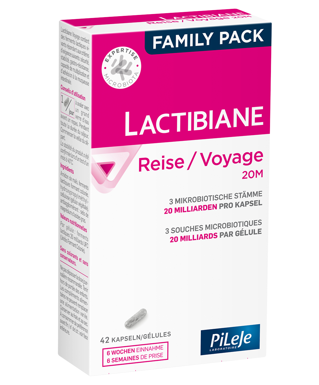 Image of Lactibiane Voyage Family Pack Kaps 42 Stk