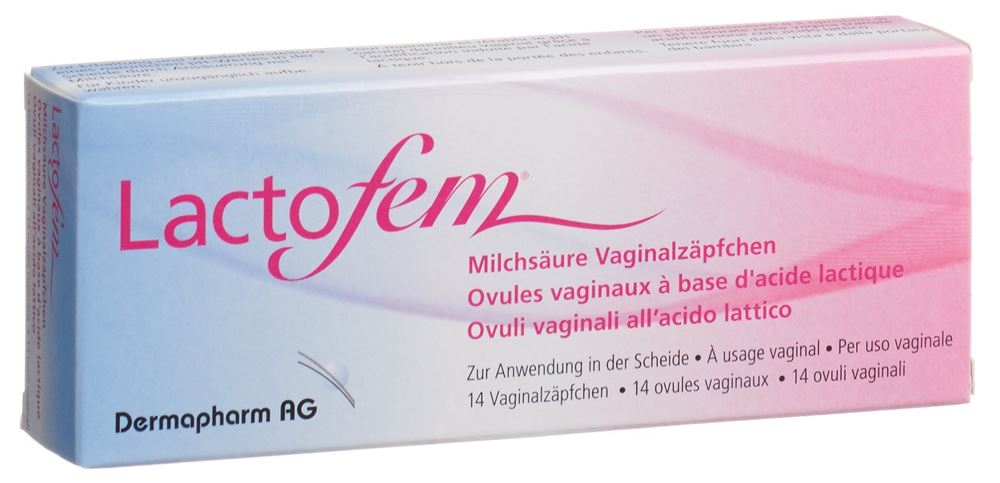 Image of Lactofem Milchsäure Vaginalzäpfchen 14 Stk
