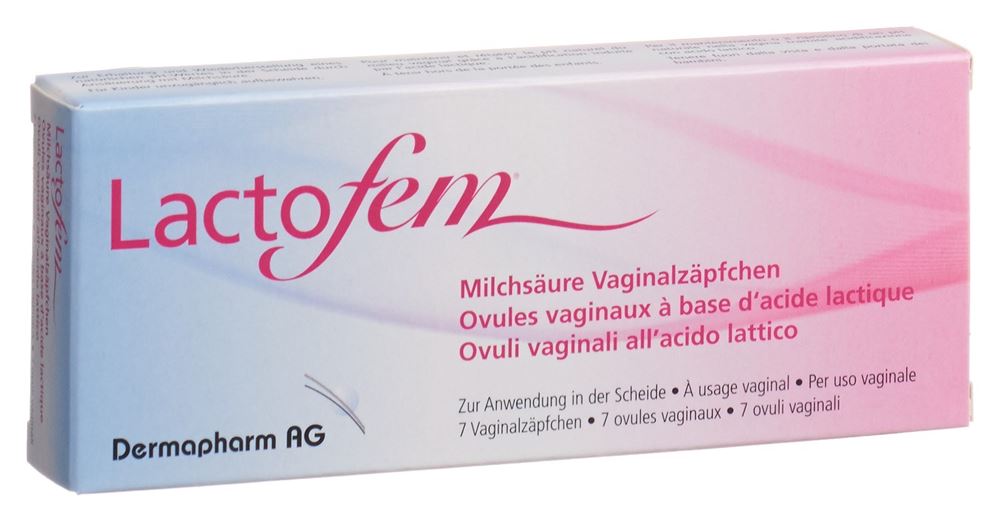 Image of Lactofem Milchsäure Vaginalzäpfchen 7 Stk