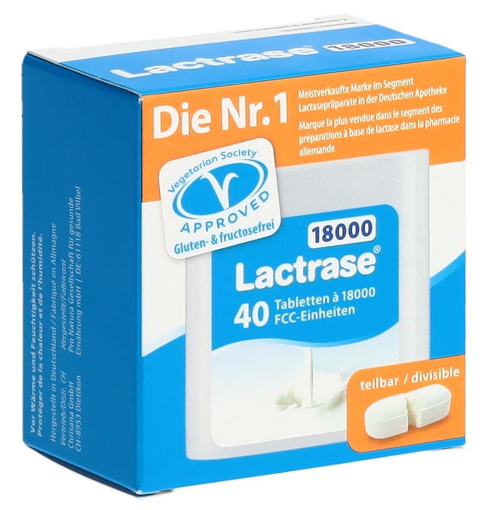 Lactrase cpr 18000 UI dist 40 pce