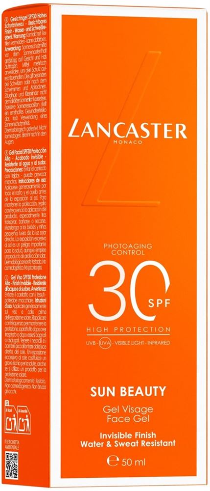 Image of Lancaster Sun Beauty Face Gel Sun Protection Factor 30 50 ml
