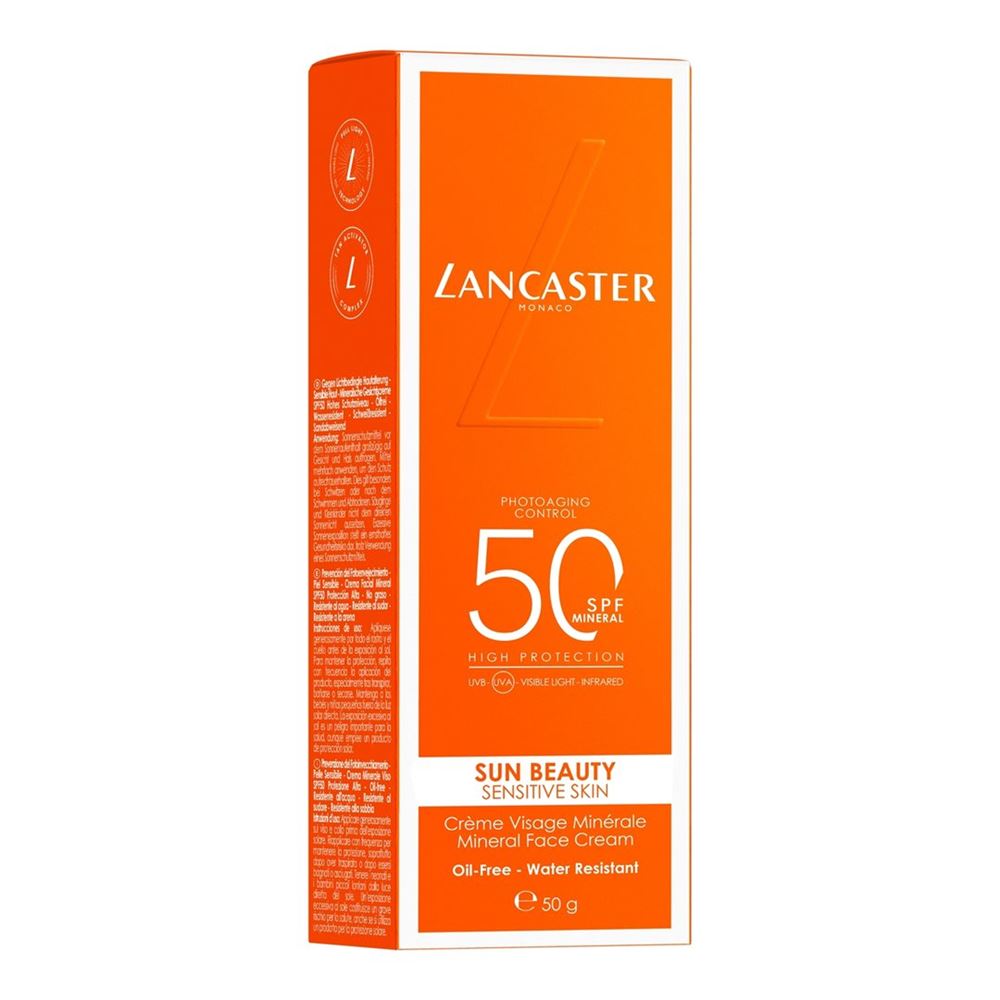 Image of Lancaster Sun Beauty Sensitive Mineral Face Cream Spf50 50 ml