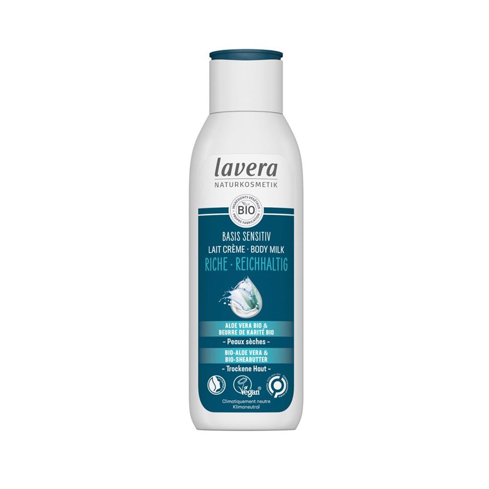 Lavera basis sensitiv Body Milk Reichhaltig Aloe Vera & Sheabutter (250ml)