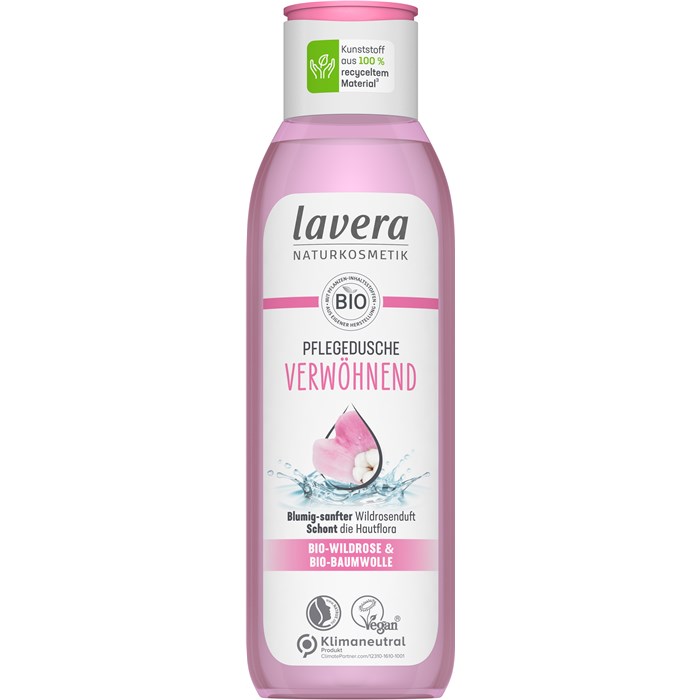 Image of Lavera Pflegedusche Verwöhnend Bio Wildrose & Bio Baumwolle Fl 250 ml