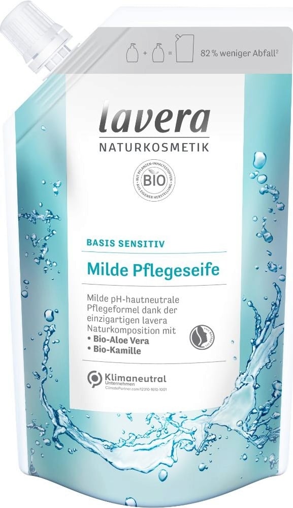 Lavera savon liquide doux sachet de recharge 500 ml