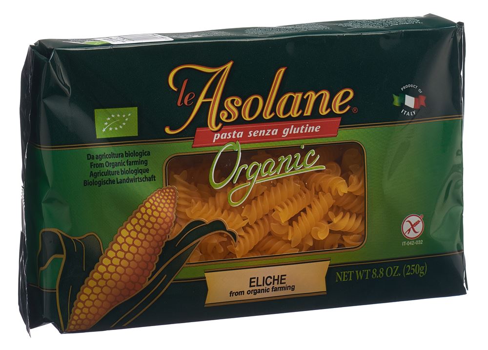 Le Asolane eliche pâtes de mais sans gluten 250 g