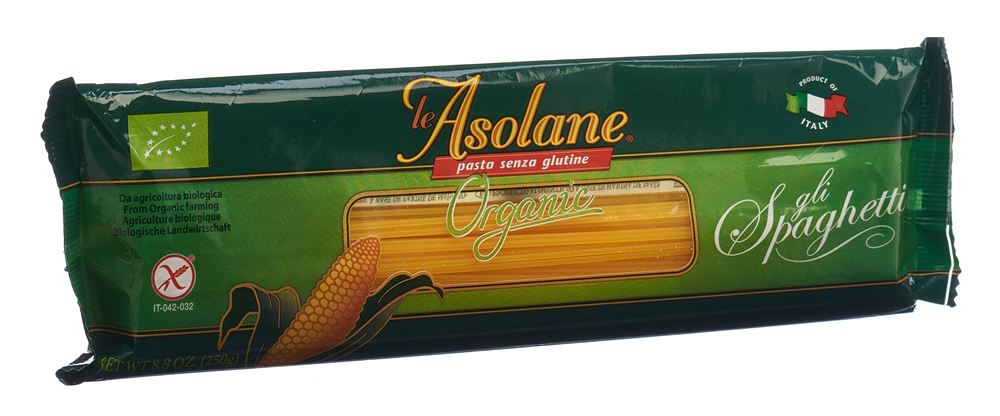 Le Asolane spaghetti pâtes de mais sans gluten 250 g