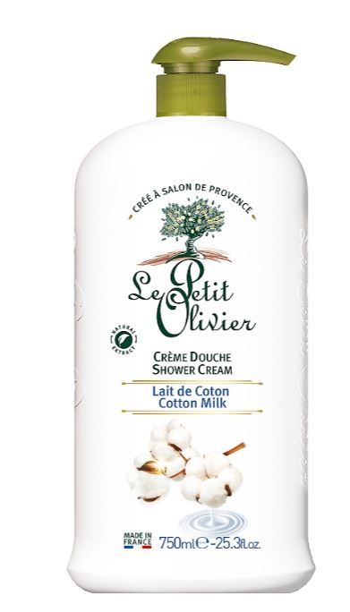Image of Le Petit Olivier Duschcreme Baumwollmilch Hypoallergen Fl 750 ml