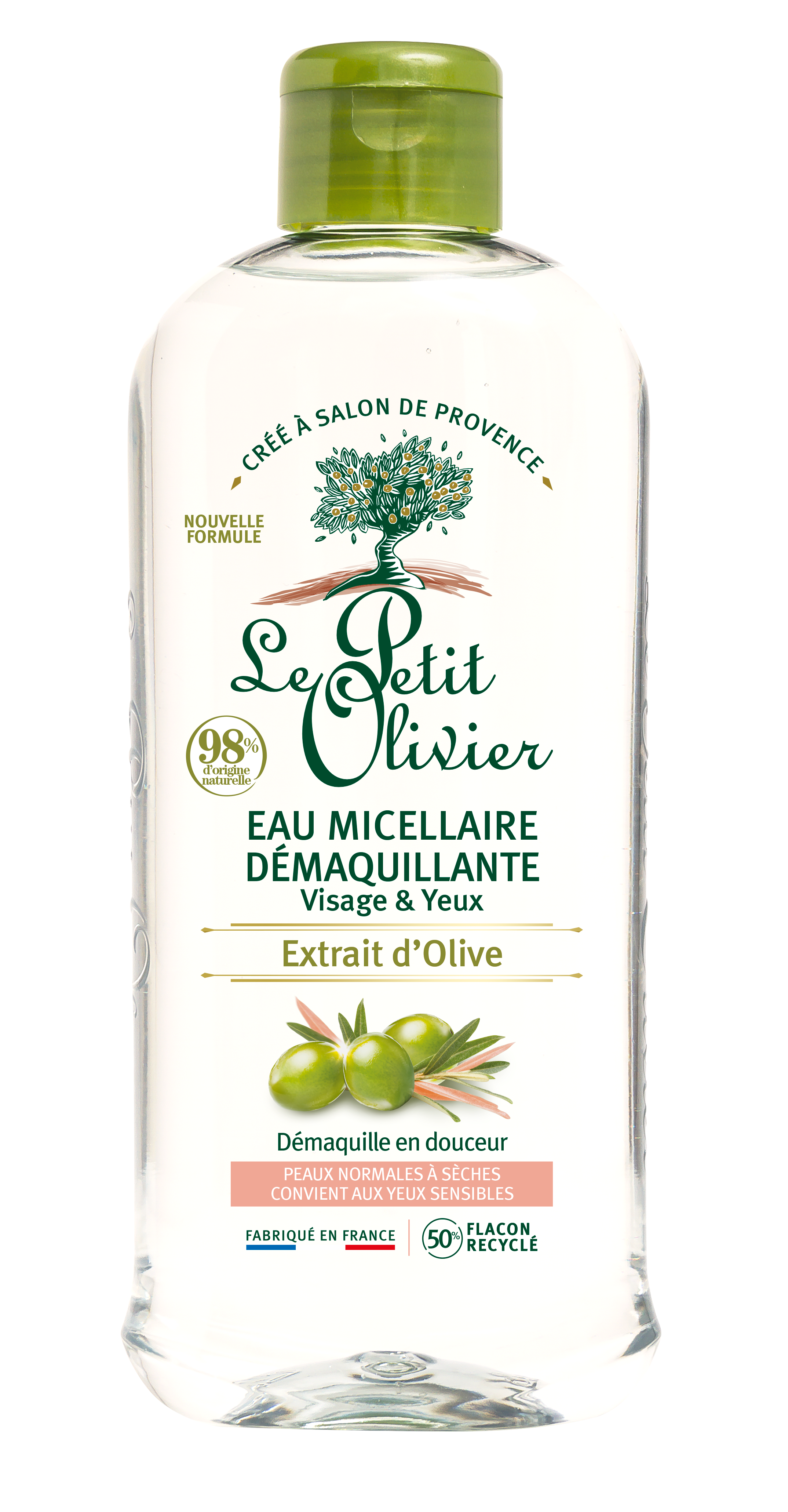Image of Le Petit Olivier eau micellaire olive 400 ml