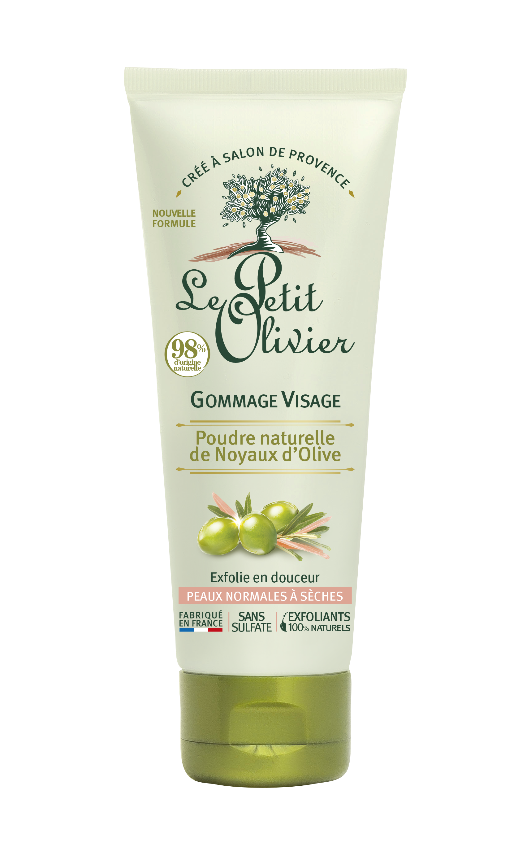 Image of Le Petit Olivier olive gommage visage 75 ml