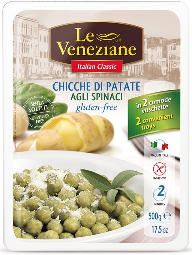 Le Veneziane gnocchi con spinaci senza glutine 500 g