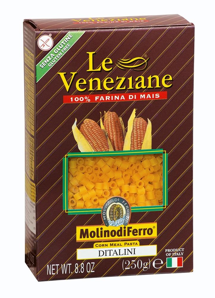 Le Veneziane pâtes Ditalini de maïs sans gluten 250 g